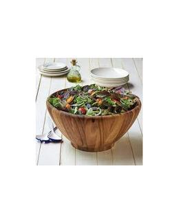 Bol de service en bois avec ensemble de serveur pour utilisation à la main et bol de couleur en bois naturel 100% en forme d'ananas à vendre - Product Image 3