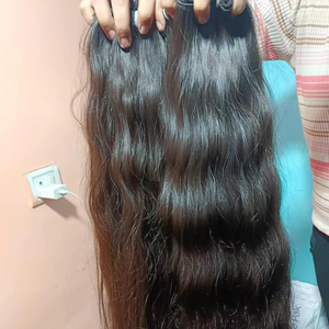 Fournisseur en gros de cheveux humains vierges indiens non traités d'origine indienne, extensions de cheveux naturels ondulés Remy - Product Image 1