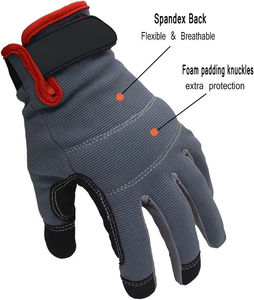 Gants de mécanicien pour hommes à vendre Conception sur mesure Gants de mécanicien pour hommes à demi-doigt confortables Vente en gros - Product Image 6