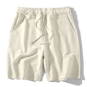 Short de plage d'été en coton 100% pour hommes, décontracté, taille élastique, jogging, exercice de gymnastique, vêtements de sport, motif écologique - Product Image 3