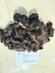 Extensions de Cheveux Tissage Weft 100% Indiens de Temple Bouclés Baby Curly à Cuticules Alignées - Product Image 2