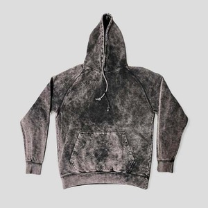 Fabricant de vêtements Streetwear sweat à capuche de couleur unie vintage sweat-shirt à capuche avec logo personnalisé vintage délavé à l'acide sweats à capuche pour hommes surdimensionnés - Product Image 5