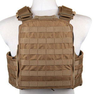 Chaleco táctico negro unisex de alta calidad con cierre de botón bordado de logotipo personalizado hecho de nailon - Product Image 5