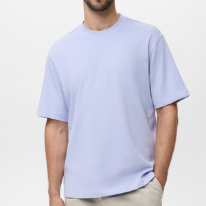 T-shirt vintage délavé à l'acide pour hommes, poids lourd personnalisé en gros 100% coton vierge à épaules tombantes surdimensionnées pour vêtements de rue - Product Image 1