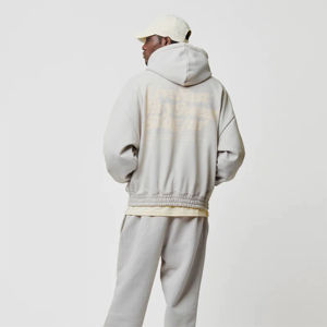 Sudadera con capucha bordada transpirable de secado rápido de nuevo diseño superventas diseña tu propia Sudadera con capucha de invierno personalizada con cremallera para hombre - Product Image 4