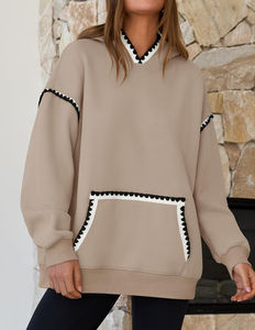 Sudaderas con capucha de lana de invierno de manga larga para mujer, sudaderas con capucha, jersey con capucha para mujer, transpirable de alta calidad - Product Image 3