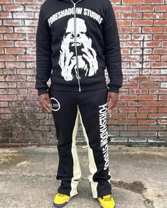 Streetwear <b>Full</b> <b>Zip</b> <b>up</b> <b>Hoodie</b> and Flared Pants Sport Men Tracksuit Men 2 Piece Set <b>Hoodie</b> Sets 2024 Comfortable Training Wear - Product Image 4