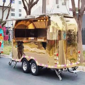 Remolque de cocina comercial móvil de aluminio usado al por mayor, comida rápida, helado, perrito caliente, uso en restaurante, camión de comida disponible - Product Image 5