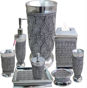 Ensemble de salle de bain de luxe moderne poli chromé vanité en tôle à bas prix comprend des accessoires essentiels - Product Image 5