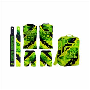 Ensemble de maillots et shorts de football 7 contre 7 personnalisés, impression numérique, compression, 100% polyester, respirant, séchage rapide, offre spéciale - Product Image 1