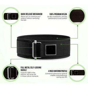 2025 popular entrenamiento de gimnasio soporte de cintura cinturón de levantamiento de pesas de cuero ajustable soporte de cintura Fitness Power Workout peso - Product Image 5