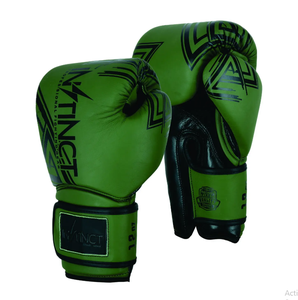 Gants de boxe d'entraînement en cuir de style hybride en gros évacuant l'humidité pour l'entraînement quotidien de kickboxing avec support de poignet Velcro - Product Image 1