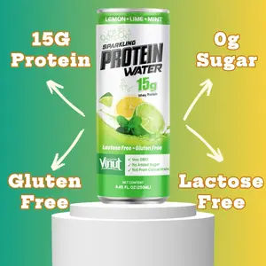 Sparkling Protein Water Lemon 250ml  24Pack VINUT - 15g Protein  0g Added Sugar  Lactose Free  Free Sample  Wholesale Suppliers