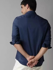 เสื้อเชิ้ตลำลองเข้ารูปสำหรับผู้ชายผ้าคอตตอน100% เร็วคอปเชิ้ตเข้ารูปแบบเรียบทนทานทันสมัยใส่สบายใช้ในชีวิตประจำวัน - Product Image 2