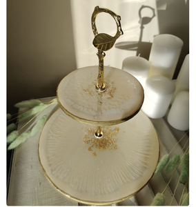 ถ้วยเค้กสำเร็จรูปทำจากเรซินแท่นวางเค้กทำจากไม้โมเดลตกแต่งฐานโดยตรงจากอินเดีย - Product Image 1