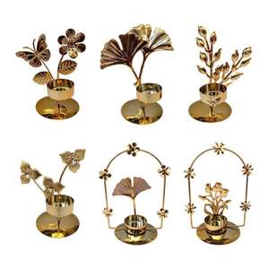 Nuevo juego de portavelas de diseño único marrón de 2 con diseño y calidad Extra Premium al precio más bajo - Product Image 2