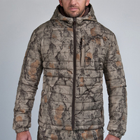 Veste de chasse isolée à capuche en softshell pour l'hiver, pour les chasseurs de gibiers d'eau - Couleur et logo personnalisés