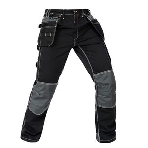 Pantalons de travail de style jogger pour hommes, pantalons cargo multi-poches pour entraînement en plein air, pantalons de travail en toile pour hommes, streetwear tendance - Product Image 1