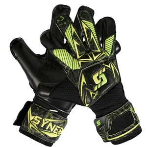 Guantes de Portero de Entrenamiento de Cuero Transpirable con Excelente Agarre y Absorción de Impactos para un Rendimiento de Guardameta Superior - Product Image 4