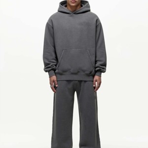 เสื้อฮู้ดโอเวอร์ไซส์ฟอกสีวินเทจทันสมัยพร้อมโลโก้และดีไซน์ตามสั่งสำหรับผู้ชายและผู้หญิง - Product Image 6