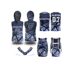 Customized Sublimation 7 on 7 Flag Football Uniforms Practice Jersey <b>Compression</b> Sleeves <b>Bag</b> Pack Deal Youth Adult Team Training - Product Image 1