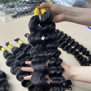 ส่วนขยายผมมนุษย์บริสุทธิ์เวียดนามธรรมชาติไม่ผ่านกระบวนการหนังกำพร้าแบบลอนอยู่ในแนวเดียวกัน - Product Image 2