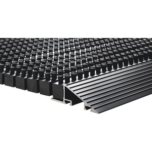 Tapete para Puerta Negro/Negro de PP/Aluminio L500xW800xD22mm con Borde Delantero - Product Image 2