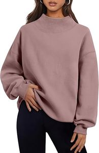 เสื้อสเวตเชิ้ตผู้หญิงคอตั้งทรงหลวมแบบสวมหัว - Product Image 5