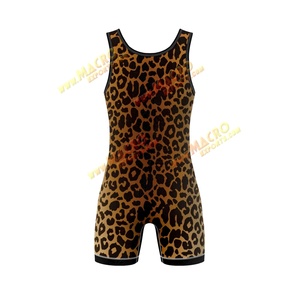 Custom Logo Plus Size Cheap Sublimation Digital Camo <b>Gay</b> Team Weightlifting <b>Suit</b> Wrestling Singlet Flatlock Stitching Custom - Product Image 2