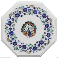 Dessus de table en marbre décoratif de fabrication indienne pour une utilisation intérieure et extérieure élégante disponible au prix d'exportation