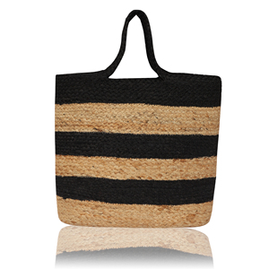 Striped Jute Beach Tote <b>Bag</b> Customized Size Large Capacity <b>Boho</b> Style Rope Handle Colorful Summer Party Shopping <b>Bag</b> - Product Image 4