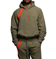 Ensemble de survêtement sportif unisexe personnalisé imprimé, léger, décontracté, de créateur, 2 pièces, veste coupe-vent en nylon respirant