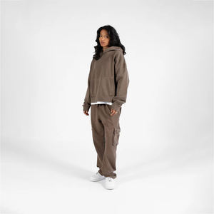 Sweat à capuche surdimensionné 100% coton pour homme Pull vierge de luxe lourd Impression personnalisée Streetwear pour l'hiver - Product Image 2