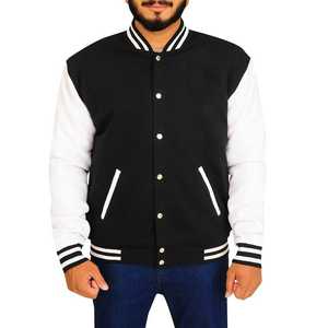 OEM Customize Unisex <b>Vintage</b> <b>Varsity</b> <b>Jacket</b> High Quality Wool Fur Decorated Men's Casual Letter Print Patchwork Baseball <b>Jackets</b> - Product Image 6