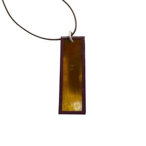 Colgante de Cuerno Hecho a Mano Modelo DTJ con Baño de Laca, Forma Colgante, Estilo Moderno para Regalo de Aniversario para Mujer - Product Image 4