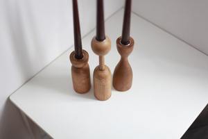 Nouveau support à bougie en bois durable avec couleur et taille personnalisées, impression en relief artisanale pour la décoration de la maison et des mariages, 6 pouces - Product Image 3