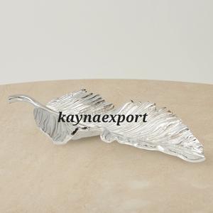 Bol irrégulier en aluminium poli écologique de gros, plateau à huîtres de camping de haute qualité, service de fruits de mer - Product Image 3