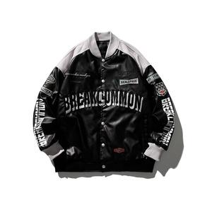 Veste d'hiver de style de rue pour hommes Bomber à manches en cuir de laine personnalisée de haute qualité Letterman Varsity Coat Baseball Jacket - Product Image 2