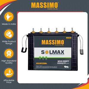 Professionnels dans la vente de batteries au plomb-acide tubulaires hautes de qualité standard certifiées ISO MASSIMO 100Ah 12V au prix de gros - Product Image 2