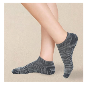 Chaussettes en bambou écologiques personnalisées, respirantes, en coton biologique mélangé, chaussettes courtes à la cheville, marque privée, durables, unisexes, coupe basse - Product Image 1