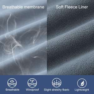 Venta al por mayor Softshell impermeable chaqueta cortavientos a prueba de viento transpirable y chaqueta de rendimiento al aire libre - Product Image 2