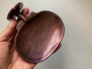 Dual <b>polished</b> brass soap wall mounted dish, twin metal basins, premium quality, available at wholesale prices - Product Image 3