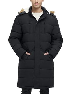 Veste bouffante à capuche patchable à col montant Veste décontractée à capuche brillante pour l'hiver Veste bouffante personnalisée pour hommes - Product Image 4