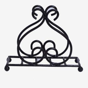 Porte-serviettes de table vintage de couleur noire, support de stockage de mouchoirs pour table de cuisine, à bas prix - Product Image 1