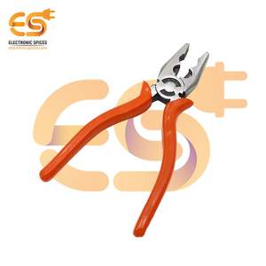 Pince combinée de 8 pouces (200mm) avec poignées isolées en plastique dur pour couper, tenir, etc. - Product Image 2