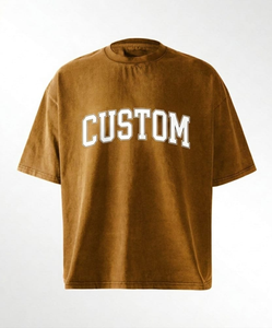 Camiseta Personalizada para Hombre, 100% Algodón, Calidad de Lujo, Cuello Redondo, Hombros Caídos, Estilo Urbano, Talla Grande - Product Image 1