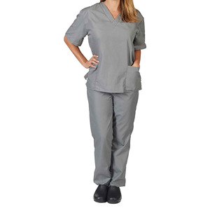 OEM al por mayor personalizado ligero transpirable señoras Hospital Scrub Sets mejor Material uniformes médicos - Product Image 5