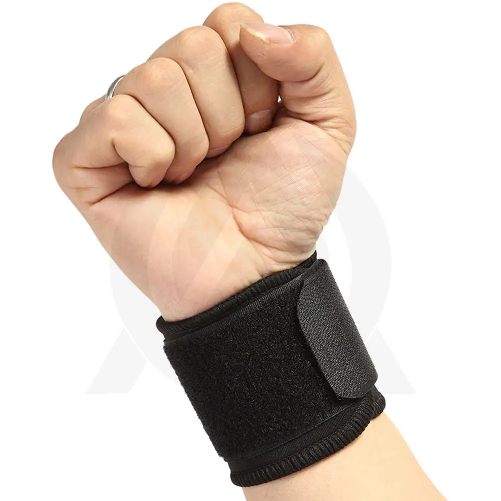 Benutzer definierte Logo Gym Fitness Workout Übung Gewicht Hochwertige Nylon Lifting Support Wrist Wraps Straps