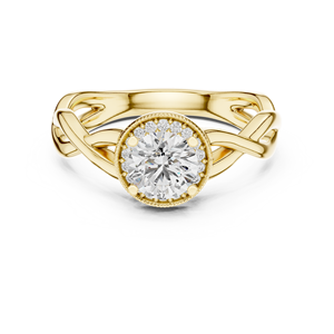 Anillo de Diamante Cultivado en Laboratorio de 0.70CT, Diseño Pavé, Oro Rosa de 18KT, Bañado en Rodio, Certificado IGI, para Compromiso, Boda o Fiesta - Product Image 6