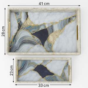 High Grade Vintage Wooden Frame Dessert Serving <b>Display</b> Cake <b>Stand</b> Tray for Wedding or Birthday Party - Product Image 3